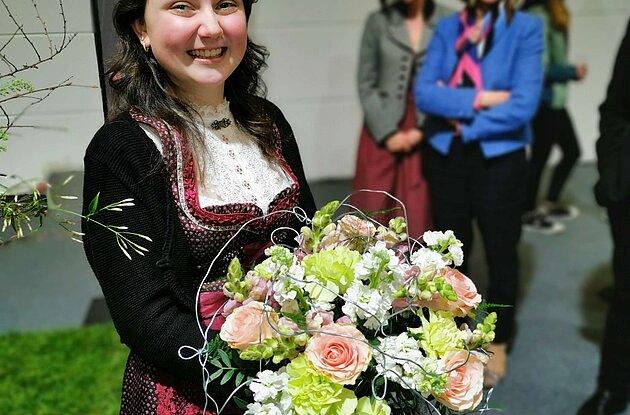 Platz 1: Jasmin Reischenböck von der Fa. Naturstube KG in Mauerkirchen