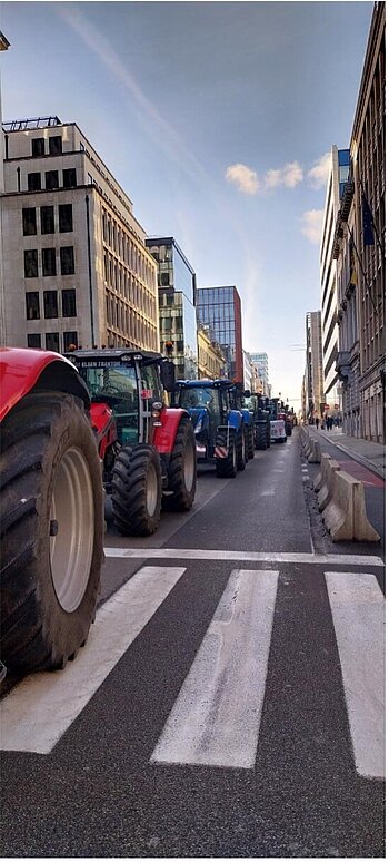 Bauernproteste in Brüssel
